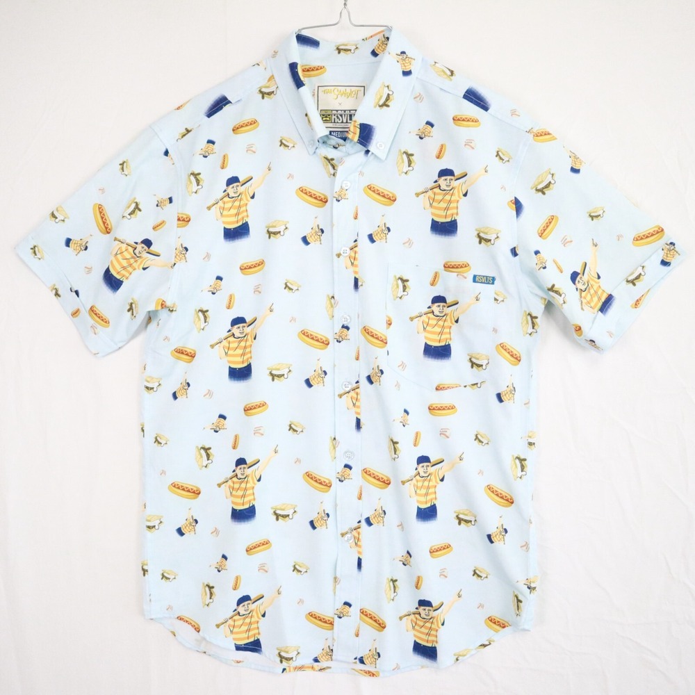 RSVLTS The Sandlot‎ Shirt Mens Medium Great Hambino Button Down Short Sleeve